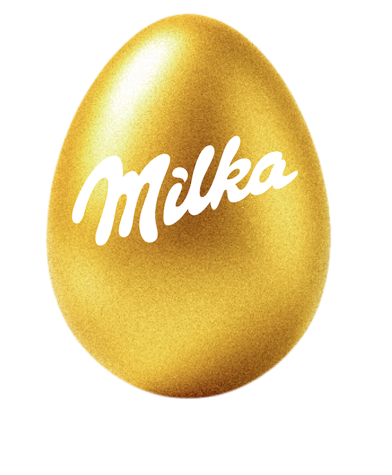 Goldenes Milka Ei